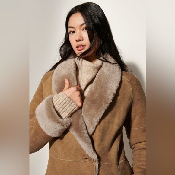 Overland Sheep Company - Nicole Brown Shearling Coat- XS - Picture 6 of 15